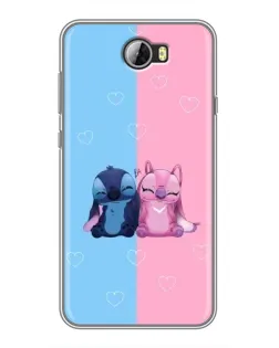 Чехол для Huawei Y5II с картинкой «Stitch и Angel Love» Чехол для Huawei Y5II с картинкой «Stitch и Angel Love»