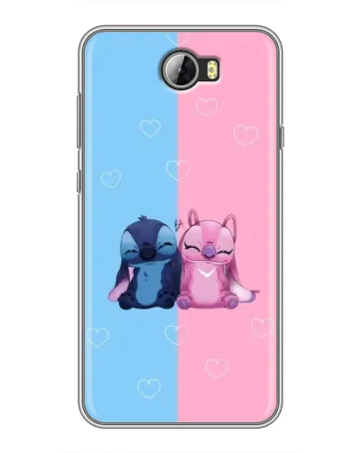 Чехол для Huawei Y5II с картинкой «Stitch и Angel Love» Чехол для Huawei Y5II с картинкой «Stitch и Angel Love»