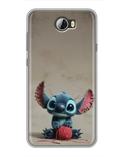 Чехол для Huawei Y5II с картинкой «Стич на коричневом фоне» Чехол для Huawei Y5II с картинкой «Стич на коричневом фоне»