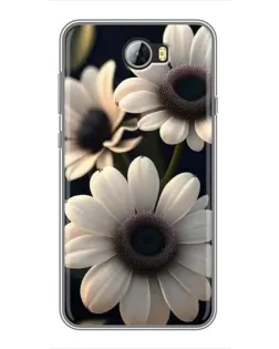 Чехол для Huawei Y5II с картинкой «Белые маргаритки макро»
