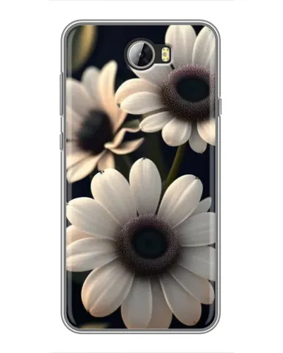 Чехол для Huawei Y5II с картинкой «Белые маргаритки макро»