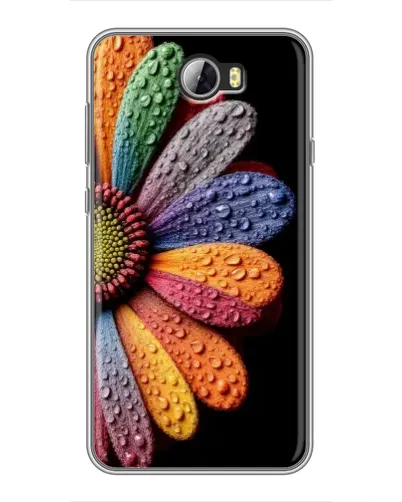 Чехол для Huawei Y5II с картинкой «Радужный цветок»