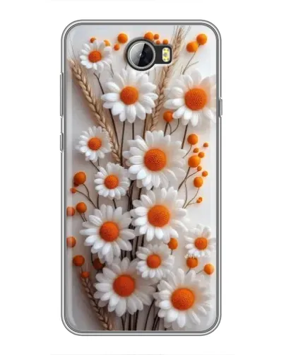 Чехол для Huawei Y5II с картинкой «Белые сухоцветы»