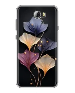 Чехол для Huawei Y5II с картинкой «Лиловые цветы грации»