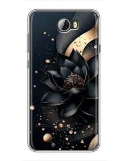 Чехол для Huawei Y5II с картинкой «Черный лотос»
