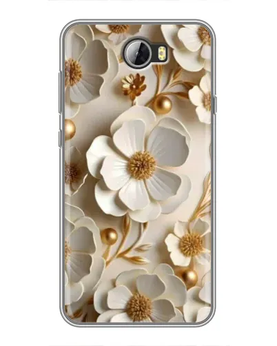 Чехол для Huawei Y5II с картинкой «Белие бумажние  цвети»