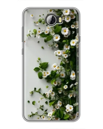 Чехол для Huawei Y5II с картинкой «Ветка мелких белых цветов»