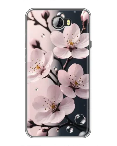 Чехол для Huawei Y5II с картинкой «Нежная сакура и капли» Чехол для Huawei Y5II с картинкой «Нежная сакура и капли»