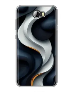 Чохол для Huawei Y5II з картинкою «Об'ємні чорно-білі стрічки» Чохол для Huawei Y5II з картинкою «Об'ємні чорно-білі стрічки»