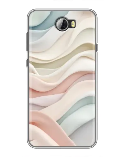 Чехол для Huawei Y5II с картинкой «Пастельные нежные волны»