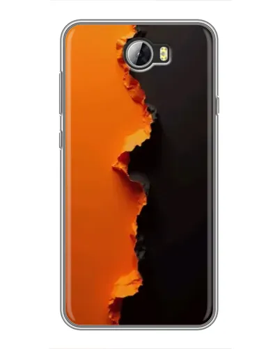 Чехол для Huawei Y5II с картинкой «Оранжевый разлом»