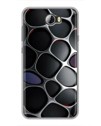 Чехол для Huawei Y5II с картинкой «Объемная темная решетка»