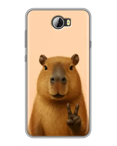 Чехол для Huawei Y5II с картинкой «Капибара виктория»