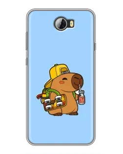 Чехол для Huawei Y5II с картинкой «Капибара на скейте» Чехол для Huawei Y5II с картинкой «Капибара на скейте»