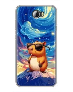 Чехол для Huawei Y5II с картинкой «Капибара Ван Гога» Чехол для Huawei Y5II с картинкой «Капибара Ван Гога»