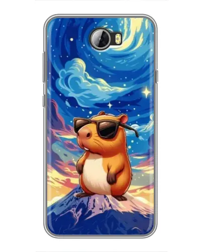 Чехол для Huawei Y5II с картинкой «Капибара Ван Гога»