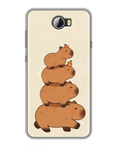 Чехол для Huawei Y5II с картинкой «Башня из капибар»