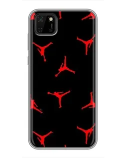 Чохол для Huawei Y5p з картинкою «Jordan Red Pattern»