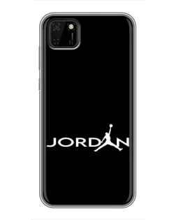 Чохол для Huawei Y5p з картинкою «Jordan White Logo»