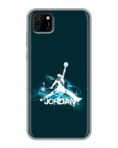 Чехол для Huawei Y5p с картинкой «Jordan Blue Fire»