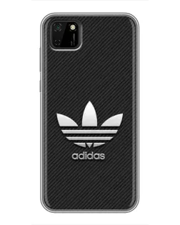 Чохол для Huawei Y5p з картинкою «Adidas Карбонова текстура»