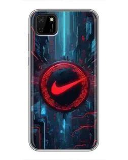 Чохол для Huawei Y5p з картинкою «Техногенний стиль Nike»