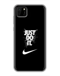 Чохол для Huawei Y5p з картинкою «Текстовий принт Nike»