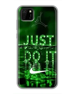 Чохол для Huawei Y5p з картинкою «Зелений неоновий Nike»