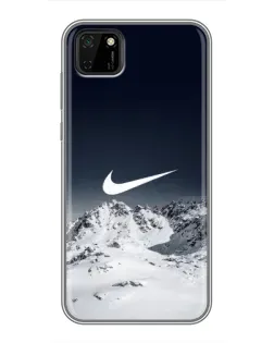 Чохол для Huawei Y5p з картинкою «Nike — зимові гори»