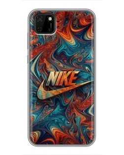 Чохол для Huawei Y5p з картинкою «Nike в абстракції»