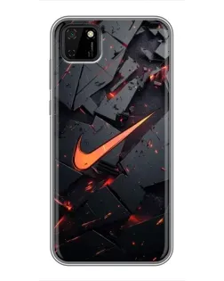 Чохол для Huawei Y5p з картинкою «Nike — ефект розломів»