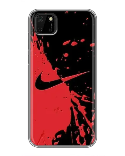 Чехол для Huawei Y5p с картинкой «Красные брызги Nike» Чехол для Huawei Y5p с картинкой «Красные брызги Nike»
