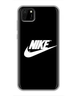 Чехол для Huawei Y5p с картинкой «Мазки краски Nike»
