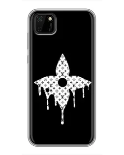 Чохол для Huawei Y5p з картинкою «Квіткова монограма»