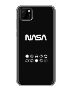 Чохол для Huawei Y5p з картинкою «NASA — технічний принт»