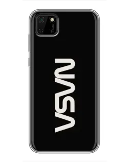 Чохол для Huawei Y5p з картинкою «NASA — вертикальний логотип»