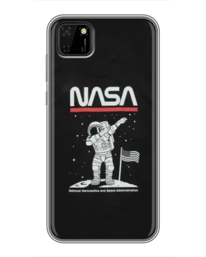 Чохол для Huawei Y5p з картинкою «NASA — крокуємо по Місяцю» Чохол для Huawei Y5p з картинкою «NASA — крокуємо по Місяцю»
