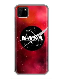 Чохол для Huawei Y5p з картинкою «NASA — червона туманність»