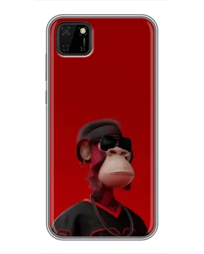 Чохол для Huawei Y5p з картинкою «Bored Ape в червоному» Чохол для Huawei Y5p з картинкою «Bored Ape в червоному»