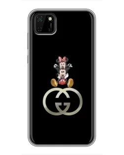 Чохол для Huawei Y5p з картинкою «Мінні Маус на лого»