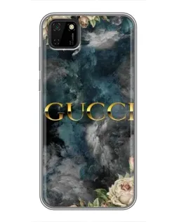 Чохол для Huawei Y5p з картинкою «Абстрактні квіти Gucci»