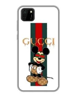 Чохол для Huawei Y5p з картинкою «Міккі Маус Gucci — смуги»