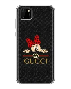 Чохол для Huawei Y5p з картинкою «Мінні Маус Gucci — чорний»