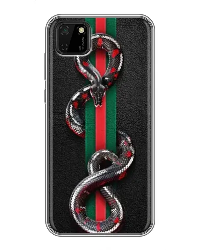 Чехол для Huawei Y5p с картинкой «Gucci — змея на полосе» Чехол для Huawei Y5p с картинкой «Gucci — змея на полосе»