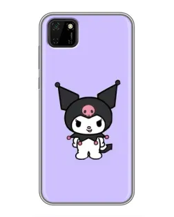 Чохол для Huawei Y5p з картинкою «Kuromi — ніжний фіолетовий»