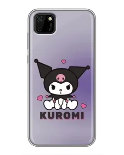 Чохол для Huawei Y5p з картинкою «Kuromi — фіолетовий арт»