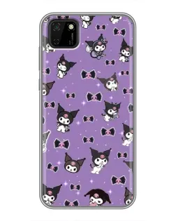Чохол для Huawei Y5p з картинкою «Kuromi — патерн»