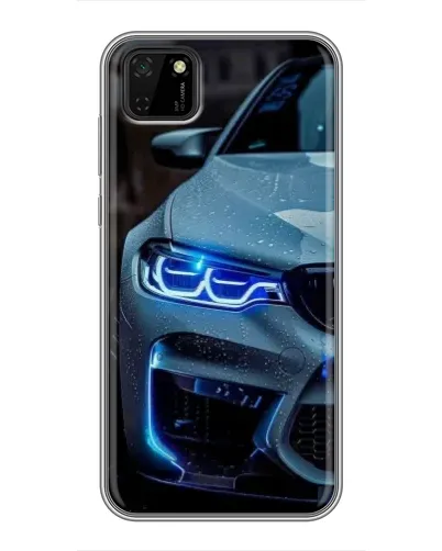 Чохол для Huawei Y5p з картинкою «Погляд BMW з синіми фарами» Чохол для Huawei Y5p з картинкою «Погляд BMW з синіми фарами»