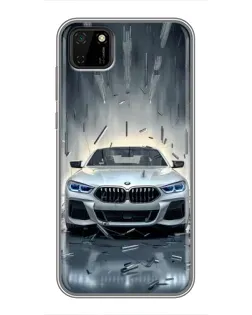 Чохол для Huawei Y5p з картинкою «BMW у світлі фар»