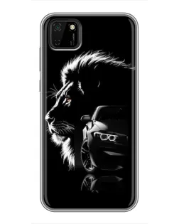 Чохол для Huawei Y5p з картинкою «BMW та лев»